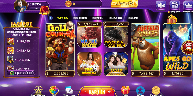 Các sản phẩm cá cược tiêu biểu tại cổng game 68 game bài